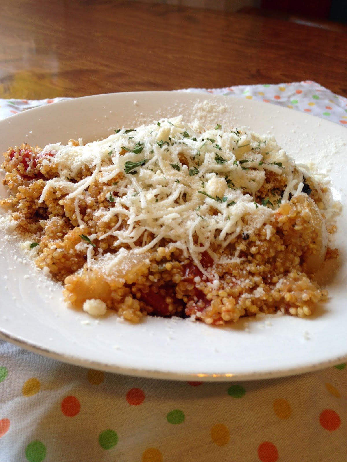 Love Grows Best in Little Houses Easy Quinoa and Italian Stewed tomatoes Pressure Cooker